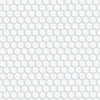 Shaw Tile Coolidge White Matte Penny Round Mosaic Swatch