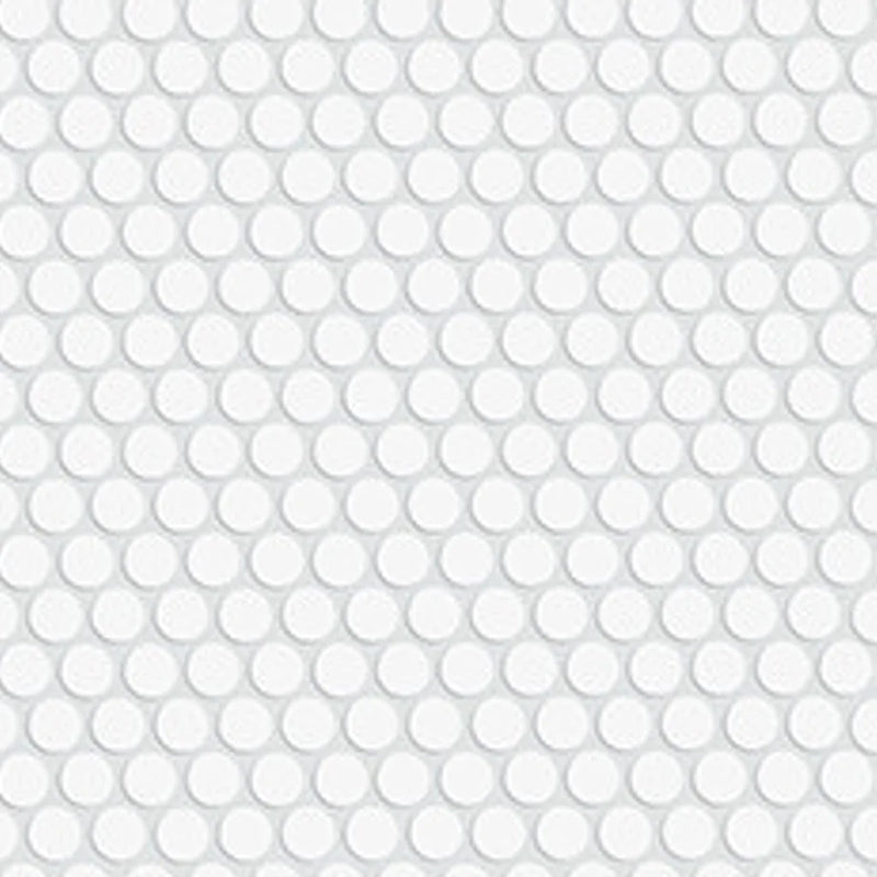 Shaw Tile Coolidge White Matte Penny Round Mosaic