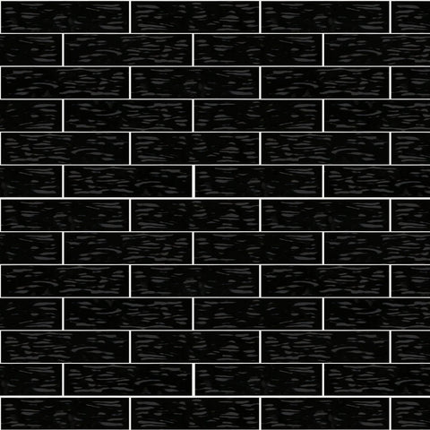 Shaw Tile Geoscapes Black 4x16 Swatch