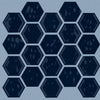 Shaw Tile Geoscapes Midnight Blue Hexagon Swatch