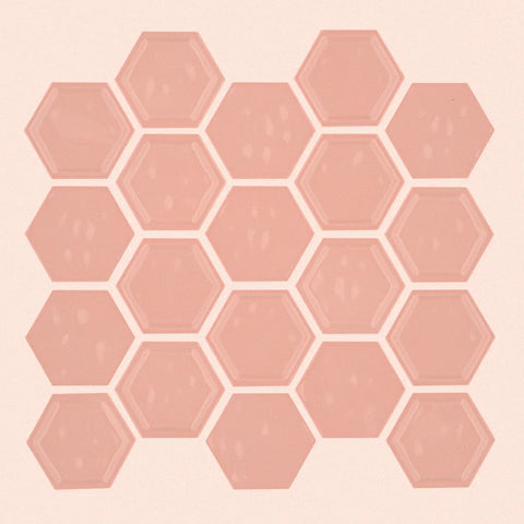 Shaw Tile Geoscapes First Lady Pink Hexagon Swatch