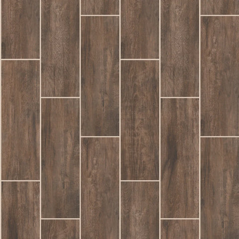 Shaw Tile Olympia Brown 7x22 Swatch