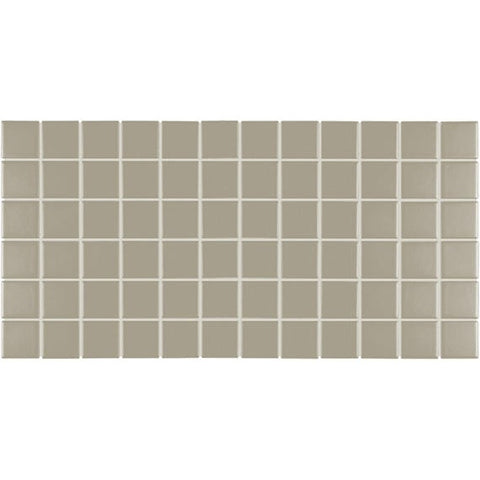 W.D.C. Daltile Color Wheel Mosaic Group 2 Straight Joint 2x2 Architectural Gray Swatch