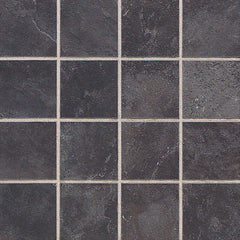 Daltile Continental Slate Mosaic Straight Joint 3x3 Asian Black