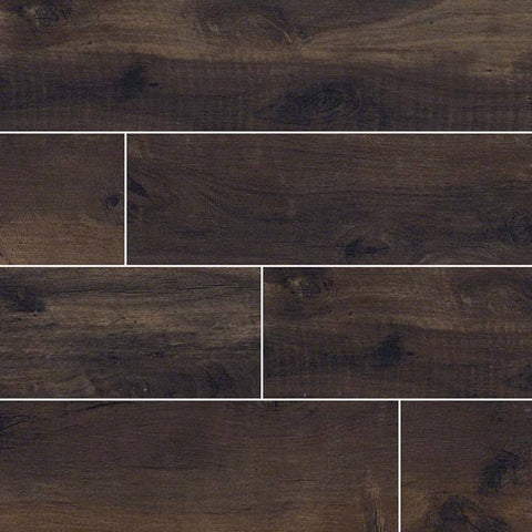 Country River Porcelain Collection Bark - 8"x48" Plank Swatch