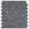 W.D.C. Basalto Honed Penny Round Basalt Mosaic Swatch