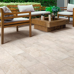 Shaw Tile Basanite Legacy 16x24 Slip Resistant Walnut Scene