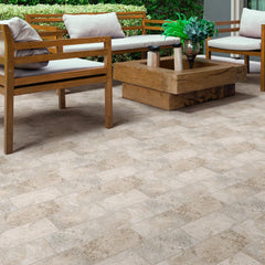 Shaw Tile Basanite Legacy 8x16 Slip Resistant Walnut Scene