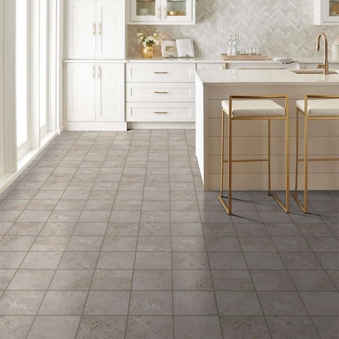 Shaw Tile Basanite Legacy 8x8 Ivory Room Scene