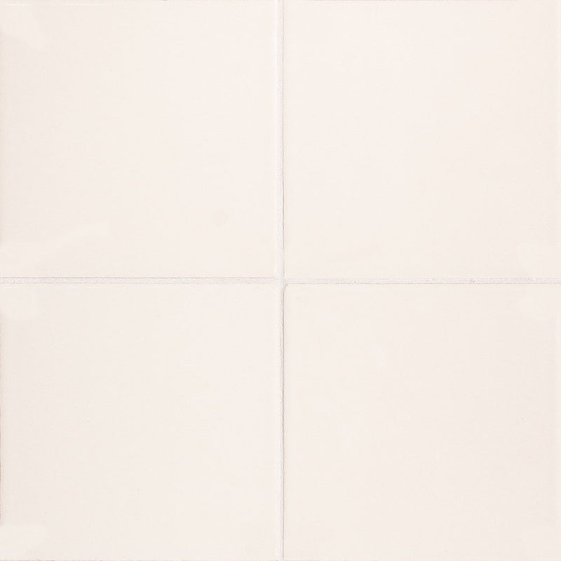 W.D.C. Cottage Painted Tile Ivory Glazed