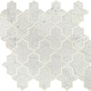 Daltile Lavaliere Mosaic Byzantine Carrara White Thassos White