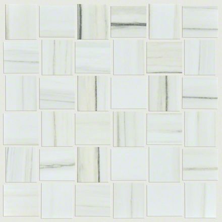 Shaw Tile Casino BW Mosaic Polished Zebrino 12