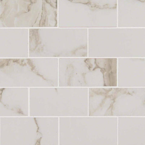 Pietra Porcelain Collection Calcatta Subway Tile - 2"x4" Swatch