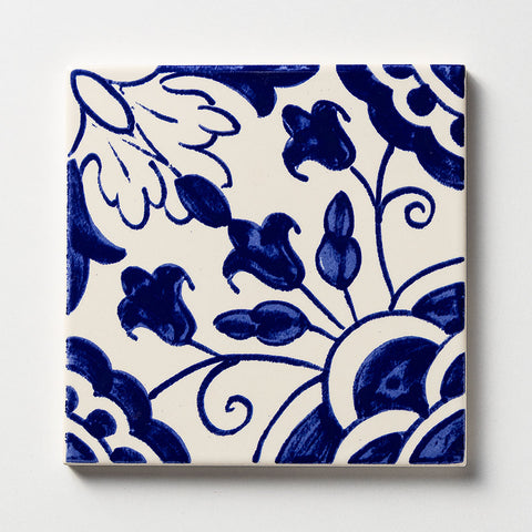W.D.C. Cottage Painted Tile Oxford Ivy Close
