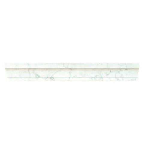 Marble Tile Collection Carrara White Cornice Molding Swatch