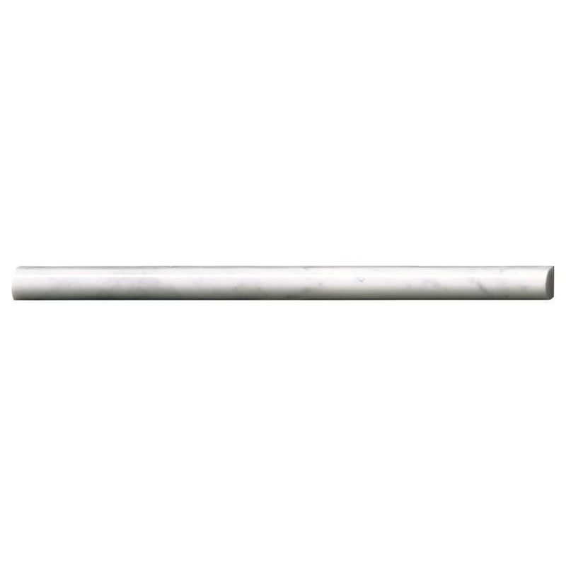 Marble Tile Collection Carrara White Pencil Molding - Polished