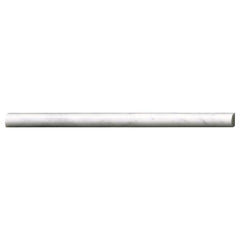 Marble Tile Collection Carrara White Pencil Molding - Polished Swatch