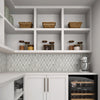 Daltile Lavaliere Mosaic Harlequin Carrara White Antique Mirror