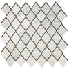 Daltile Lavaliere Mosaic Chain Link Carrara White Black Ant Mirror