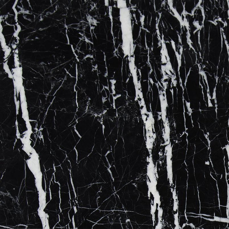 Marble Tile Collection China Black W/Vein 12