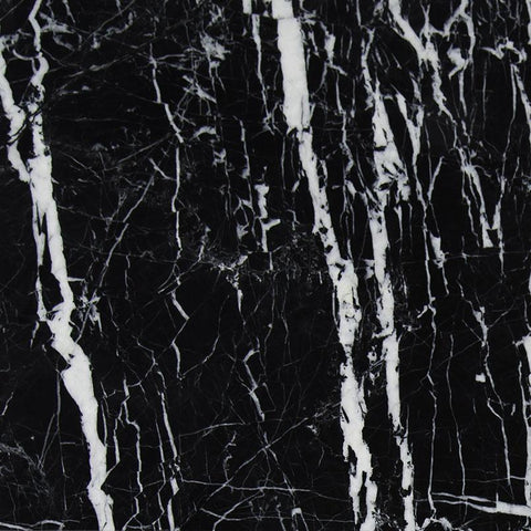 Marble Tile Collection China Black W/Vein 12"x12" Swatch