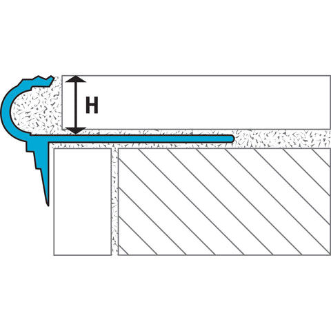 Laticrete Stair Nosing Profiles Anodized Aluminum Satin