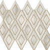 Daltile Lavaliere Mosaic Diamond First Snow Elegance Brass