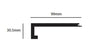TimbrCORE Laminate Sequoia Trim Flush Stairnose Drawing
