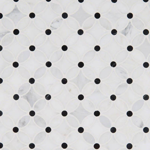 Marble Tile Collection Arabescato Carrara Florita Pattern Swatch