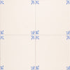 W.D.C. Cottage Painted Tile Mayfair Petal: Bleu Close 4