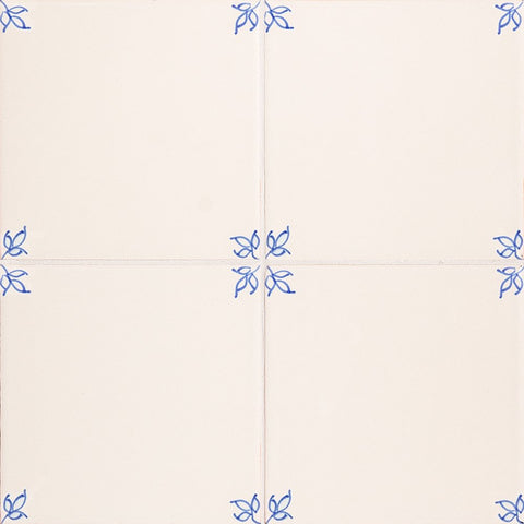 W.D.C. Cottage Painted Tile Mayfair Petal: Bleu Close 4