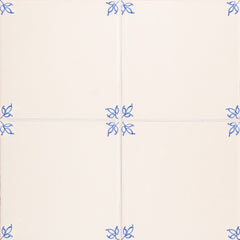W.D.C. Cottage Painted Tile Mayfair Petal: Bleu Close 4