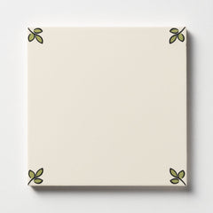 W.D.C. Cottage Painted Tile Moss Close