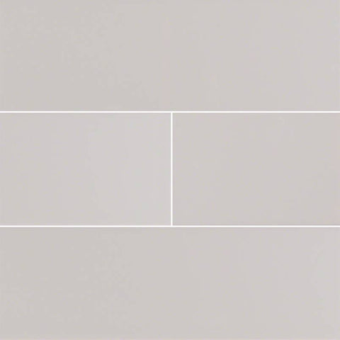 Domino Ceramic Tile Collection Gray Glossy Subway Tile - 4"X16" 