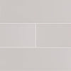 Domino Ceramic Tile Collection Gray Glossy Subway Tile - 4"X16" 