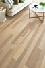 Somerset Character Plank Solid 3/4" Hickory Linen 4" Low Gloss Room Scene