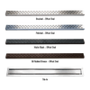 Laticrete Linear Drain Grate Offset Oval - Matte Black Product Photo All
