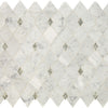 Daltile Lavaliere Mosaic Harlequin Carrara White Antique Mirror