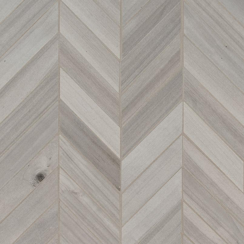 Havenwood Porcelain Tile Collection Platinum Wood Chevron - 12