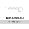 Shaw Floorte Loose Lay Homebound Trim Flush Stairnose
