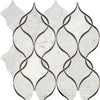 Carrara White/Black Ant Mirror