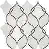Carrara White/Black Ant Mirror