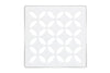 KERDI-DRAIN GRATE KIT 4" MATTE WHITE FLORAL