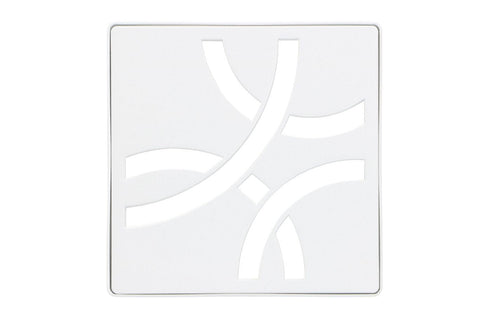 KERDI-DRAIN GRATE KIT 4" MATTE WHITE CURVE