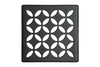 KERDI-DRAIN GRATE KIT 4" MATTE BLACK FLORAL