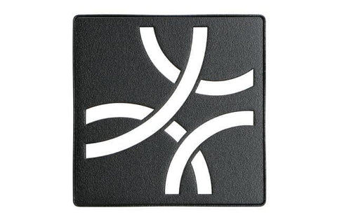 KERDI-DRAIN GRATE KIT 4" MATTE BLACK CURVE