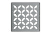 KERDI-DRAIN GRATE KIT 4" PEWTER FLORAL
