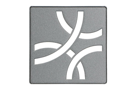 KERDI-DRAIN GRATE KIT 4" PEWTER CURVE