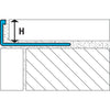 Laticrete L-Shape Edge Profile Anodized Aluminum  Brushed Graphite