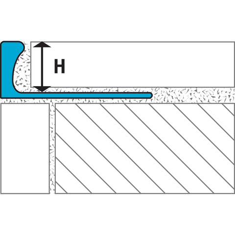 Laticrete L-Shape Edge Profile Pvc